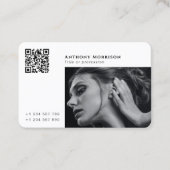 QRコード写真家ネットワーキングソーシャルメディア 名刺 (正面)