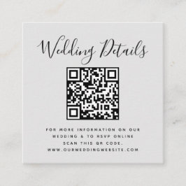 QRコード写真招待状 エンクロージャーカード