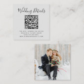 QRコード写真招待状 エンクロージャーカード (正面/裏面)