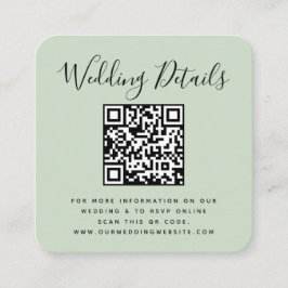 QRコード写真招待状 エンクロージャーカード