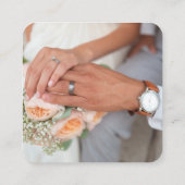 QRコード写真招待 エンクロージャーカード (裏面)