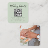 QRコード写真招待 エンクロージャーカード (正面/裏面)