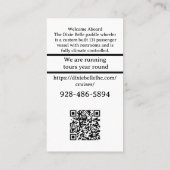 QRコード写真標準、3.5インチx 2.0インチ名刺 名刺 (裏面)