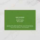 QRコード写真気に付き芝生の名刺 名刺 (裏面)