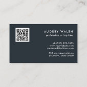 QRコード動物ヒョウの斑点の色 名刺 (裏面)