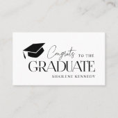 QRコード卒業モダン大学ファンドスキャンカード 名刺 (正面)