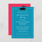 QRコード卒業招待状カスタムCors 招待状 (正面/裏面)