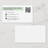 QRコード名刺ライトグリーン 名刺 (正面/裏面)