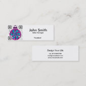 QRコード名刺 スキニー名刺 (正面/裏面)