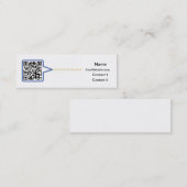 QRコード名刺 スキニー名刺 (正面/裏面)