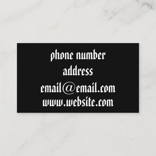 Qrコード名刺 名刺 (裏面)