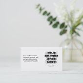 QRコード名刺 名刺 (スタンド正面)