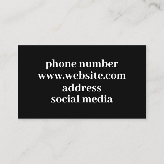 Qrコード名刺 名刺 (裏面)