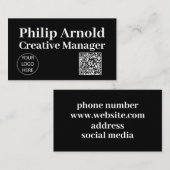 Qrコード名刺 名刺 (正面/裏面)