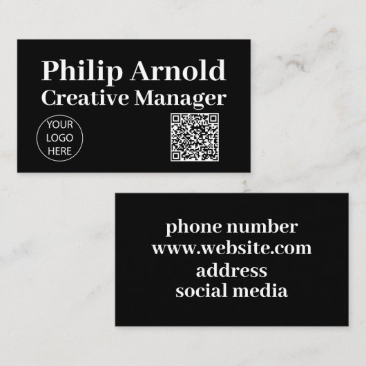 Qrコード名刺 名刺 (正面/裏面)