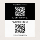 QRコード名情報のカスタム色名刺 名刺 (外部フラット)