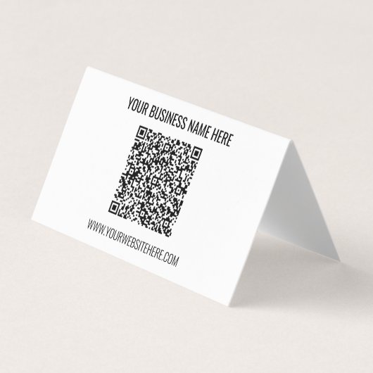QRコード名情報のカスタム色名刺 名刺 (正面)