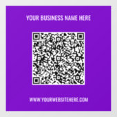 QRコード名Webサイトの色ウィンドウの固定 ウィンドウサイン (シート)