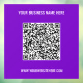 QRコード名Webサイトの色ウィンドウの固定 ウィンドウサイン (シート3)