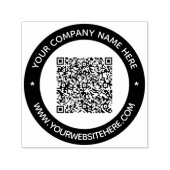 QRコード名Webサイトの色スタンプテンプレート セルフインキングスタンプ (デザイン)