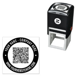 QRコード名Webサイトの色Self-Inking Stamp セルフインキングスタンプ