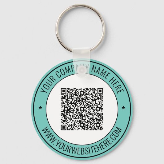 QRコード名Webサイトキーチェーンビジネスプロモーション キーホルダー (正面)