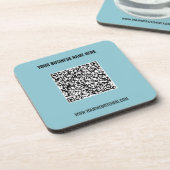 QRコード名Webサイトプロフェッショナル飲料用コースター コースター (左側)