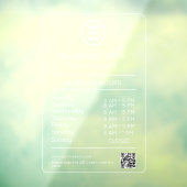 QRコード営業時間 現代のビジネス ロゴ ウィンドウサイン (シート3)
