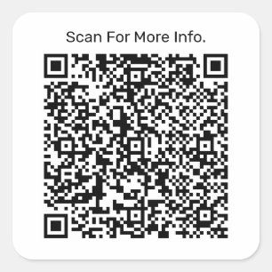 QRコード四角パーソナライズされたステッカー スクエアシール