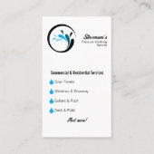 QRコード圧力洗カスタム浄プロフェッショナル 名刺 (正面)