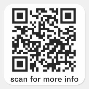 QRコード大きい正方形 スクエアシール