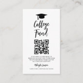 QRコード大学基金卒業会卒業 エンクロージャーカード (正面)