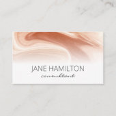 QRコード大理石エレガントプロファイル名刺 名刺 (正面)