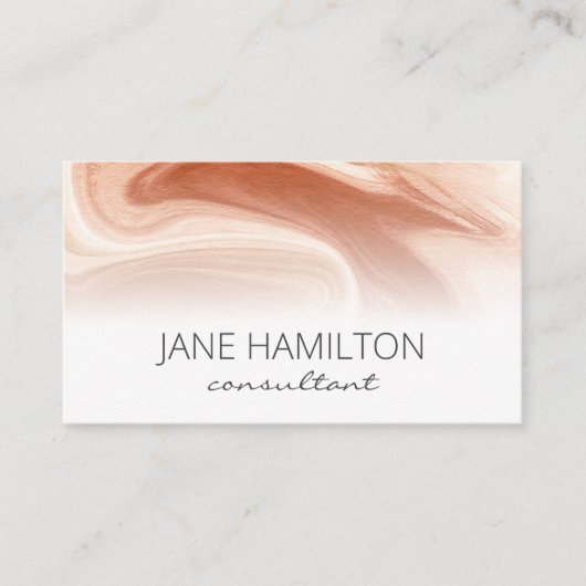 QRコード大理石エレガントプロファイル名刺 名刺 (正面)