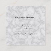 QRコード大理石 スクエア名刺 (裏面)