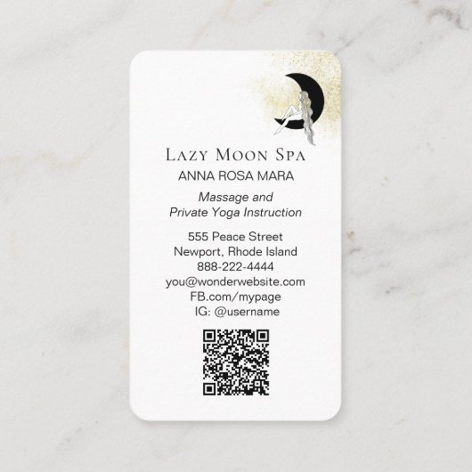 *～* QRコード天上の女神 名刺 (裏面)