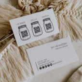 QRコード小さな名刺の現金支払いスキャンのヒント 名刺