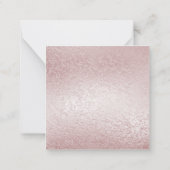 qrコード小感謝してい小企業ミニマリストピンク ノートカード (裏面)