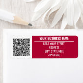 QRコード差出人住所ラベルの例 ラベル (インサイチュ)