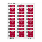 QRコード差出人住所ラベルの例 ラベル (フルシート)