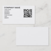 QRコード店のテンプレートの名刺 名刺 (正面/裏面)