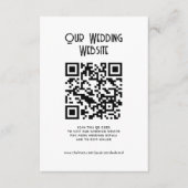 QRコード当社ウェブサイトエレガントシンプルシッミニマルク エンクロージャーカード (正面)