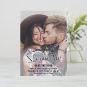 QRコード彼女はYes!の結婚婚約2写真 セーブザデート (スタンド正面)