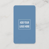 QRコード後を追スキャンによるUs Dusty Blueとの接続 名刺 (裏面)