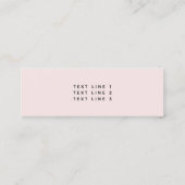 QRコード後を追私のプロフェッショナル赤面 スキニー名刺 (裏面)