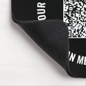 QRコード情報のカスタム文字とカラーマウスパッド マウスパッド (コーナー)