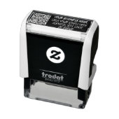 QRコード情報の名前のアドレスのスタンプを表示パーソナライズされたする セルフインキングスタンプ (商品)