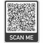 QRコード情報スキャン私に文字プロモーションギフトシール シール (正面)