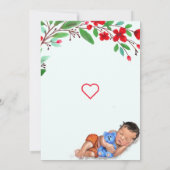 QRコード情報スリーピングスイートベビーシャワー招待状 (裏面)