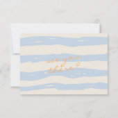 QRコード手書の描絵を描おもしろい 出欠カード (裏面)